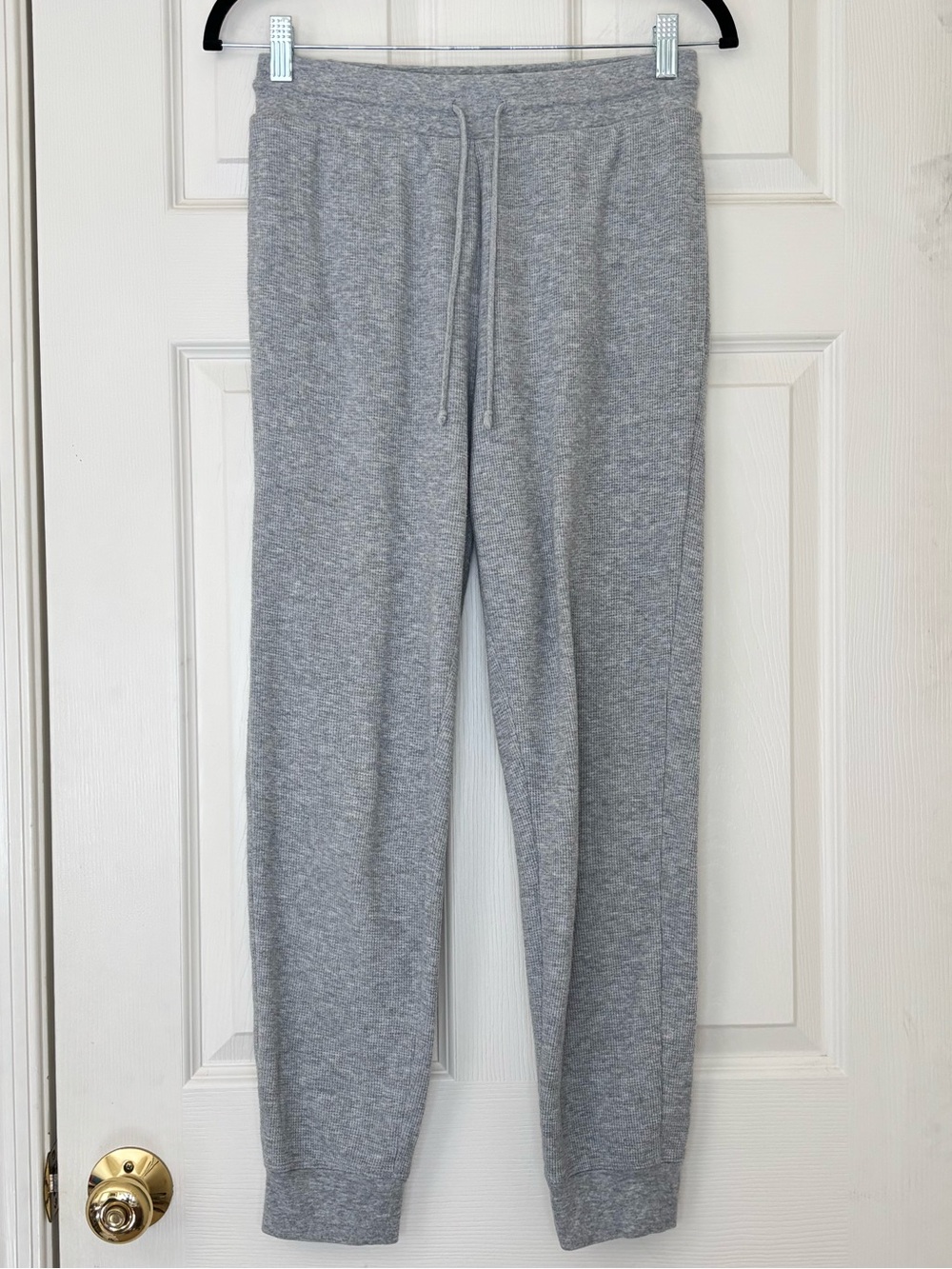Aritzia Sunday Best Cotton Blend Baby Waffle Knit Joggers with Back Pocket